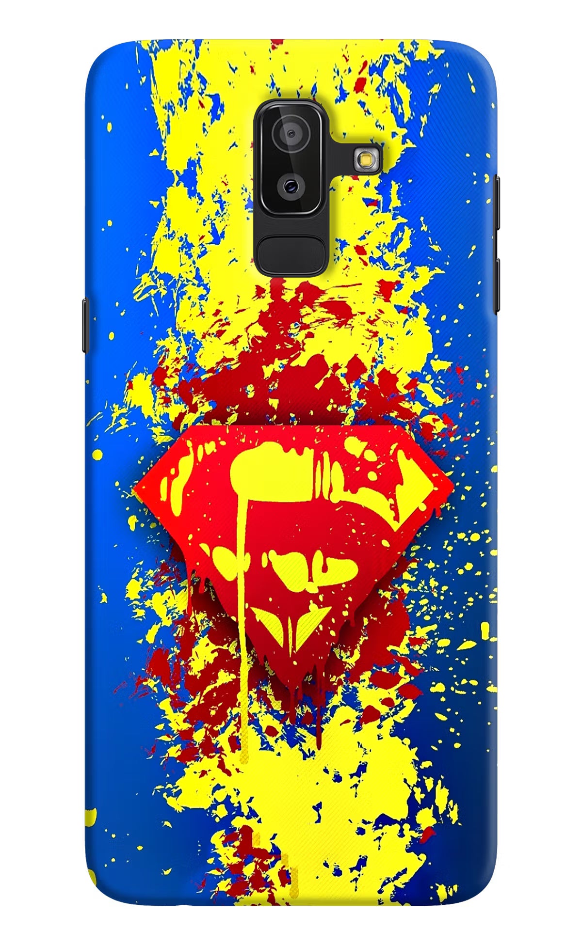 Superman logo Samsung J8 Hard Case Back Cover by Casekaro