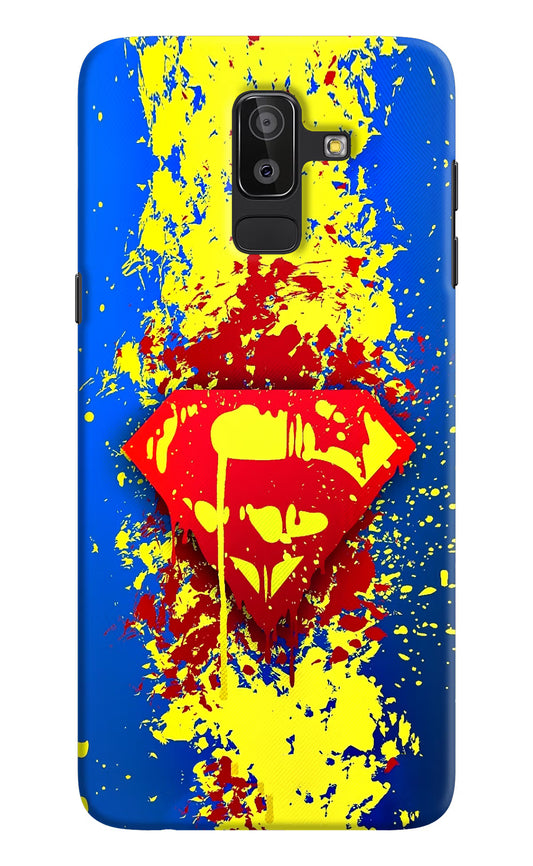 Superman logo Samsung J8 Hard Case Back Cover by Casekaro