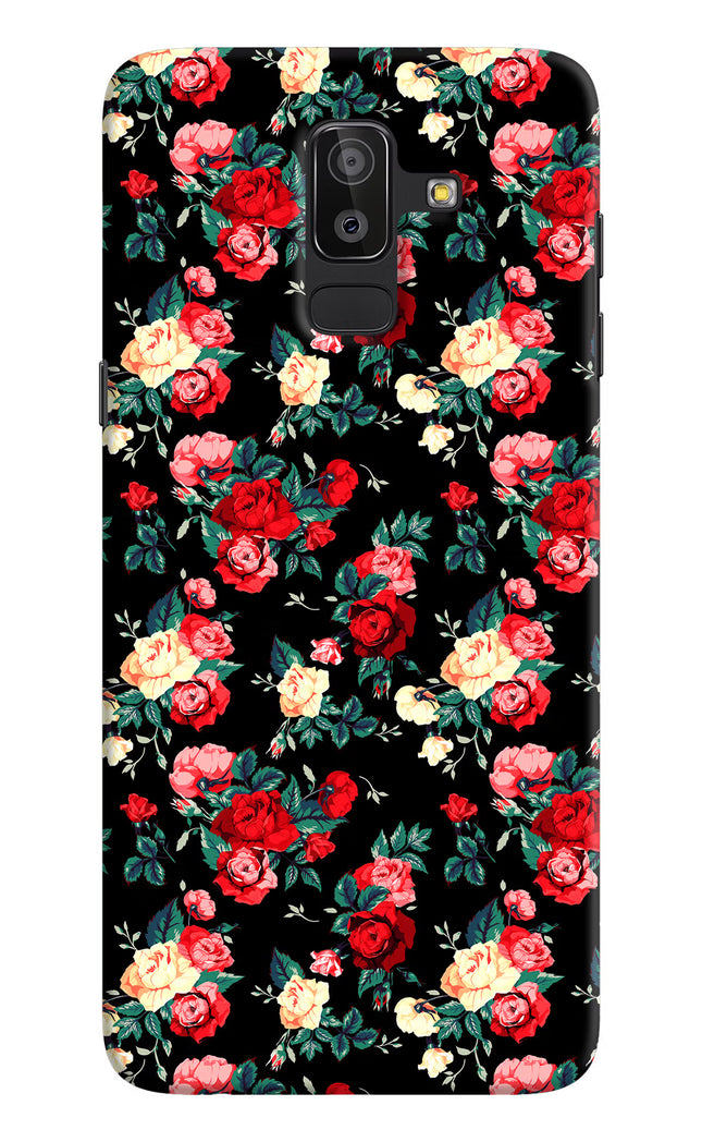 Rose Pattern Samsung J8 Hard Case Back Cover by Casekaro