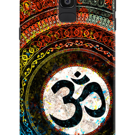 Om Cultural Samsung J8 Hard Case Back Cover by Casekaro