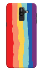 Rainbow Samsung J8 Hard Case Back Cover by Casekaro