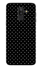 White Dots Samsung J8 Hard Case Back Cover by Casekaro