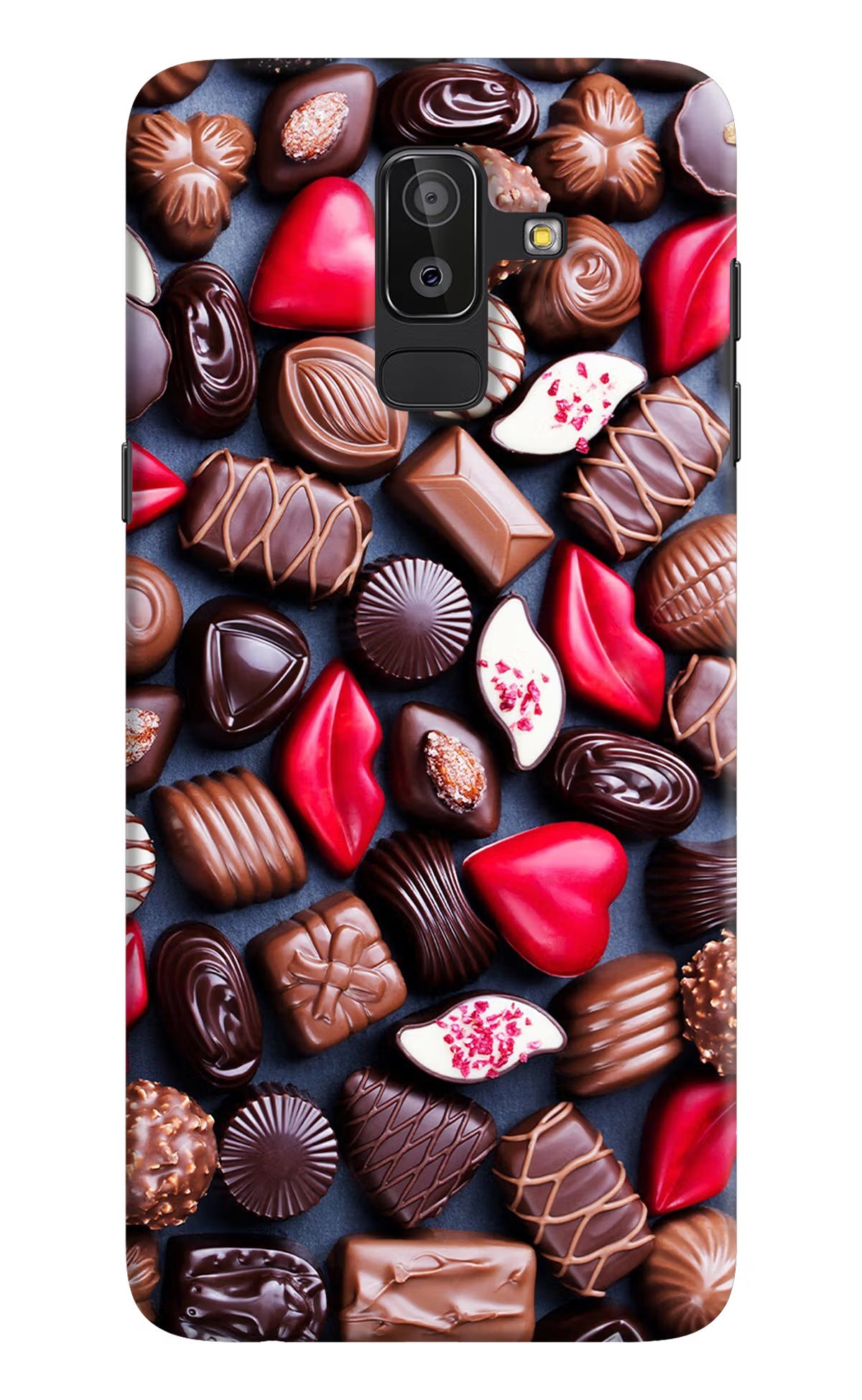 Chocolates Samsung J8 Hard Case Back Cover by Casekaro