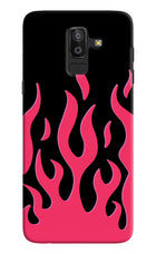 Fire Flames Samsung J8 Hard Case Back Cover by Casekaro