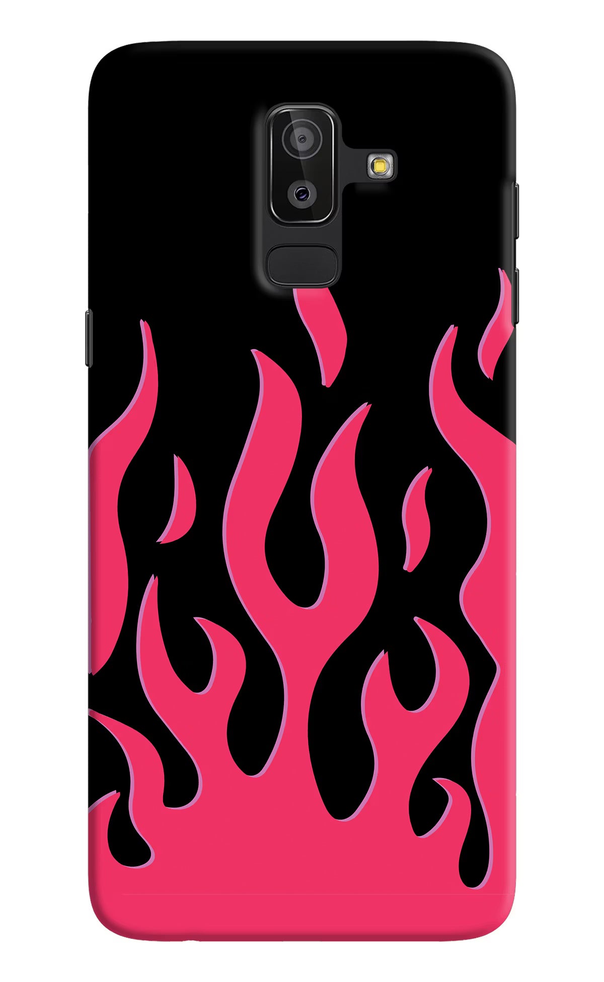 Fire Flames Samsung J8 Hard Case Back Cover by Casekaro