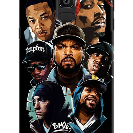 Rappers Samsung J8 Hard Case Back Cover by Casekaro