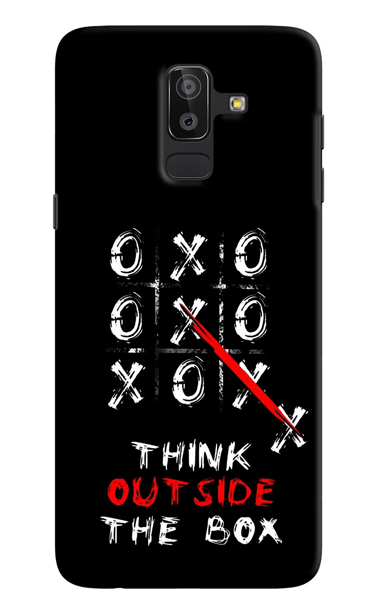 Think out of the BOX Samsung J8 Hard Case Back Cover by Casekaro