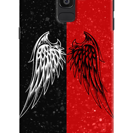 Wings Samsung J8 Hard Case Back Cover by Casekaro