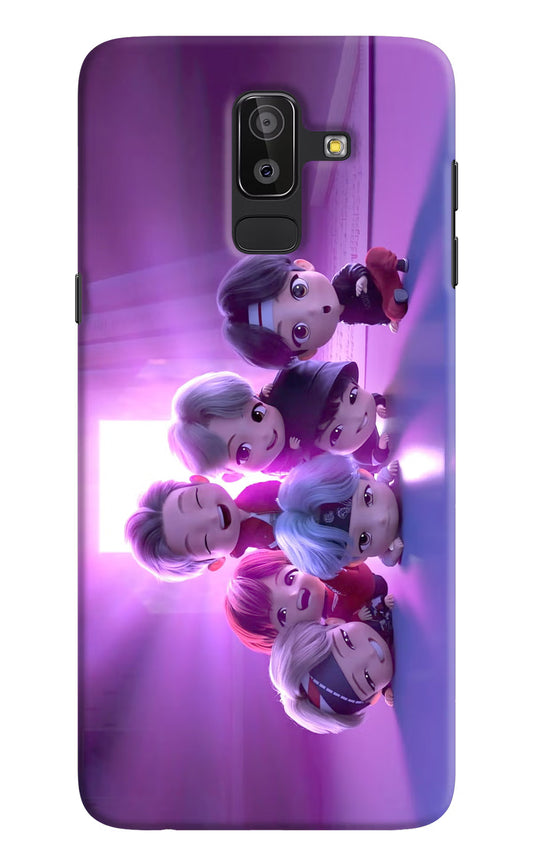 BTS Chibi Samsung J8 Hard Case Back Cover by Casekaro