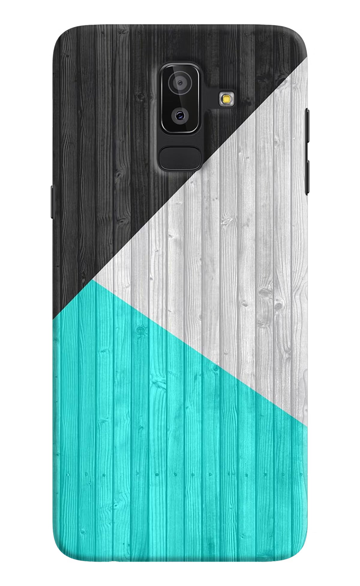 Wooden Abstract Samsung J8 Hard Case Back Cover by Casekaro