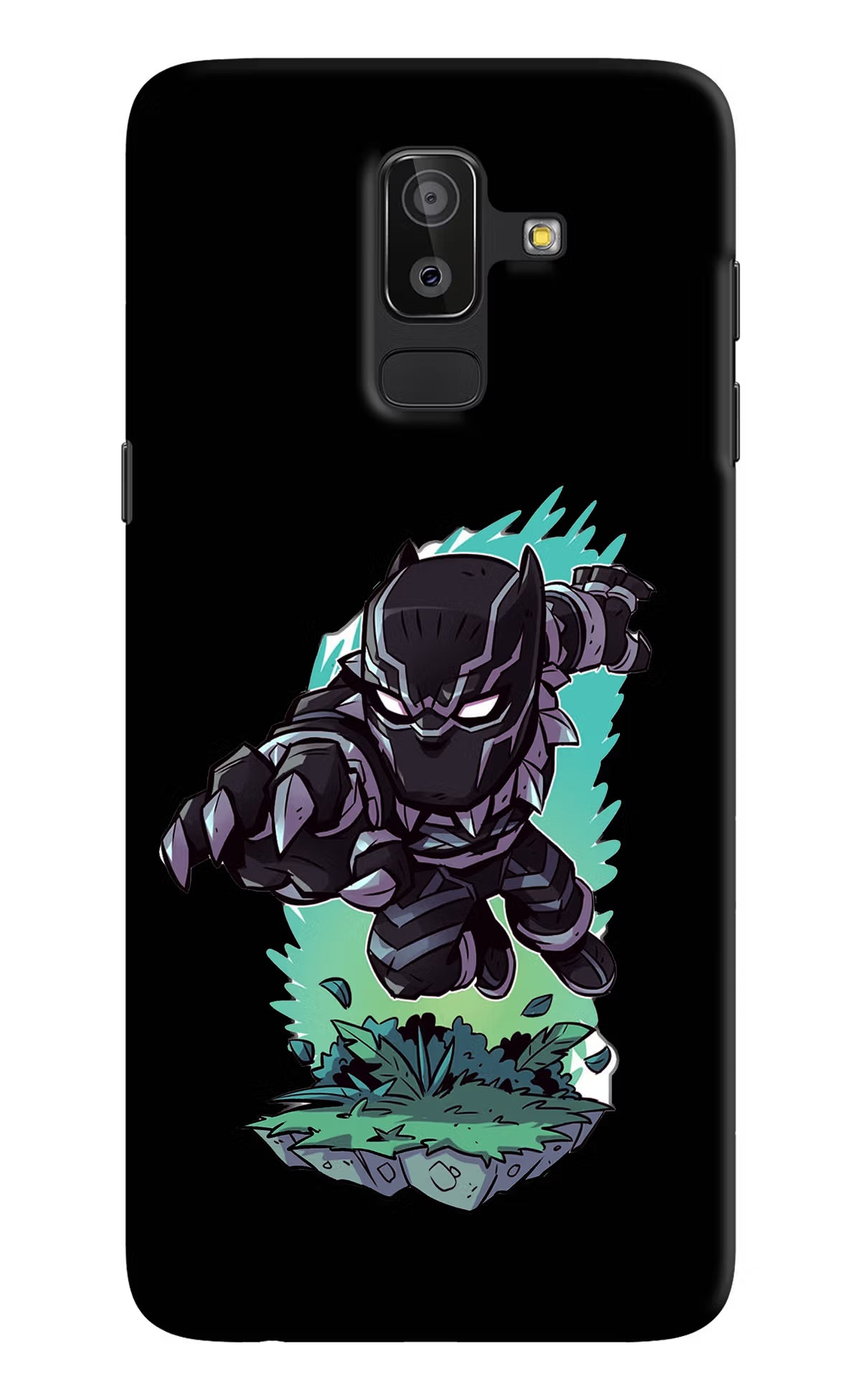 Black Panther Samsung J8 Hard Case Back Cover by Casekaro