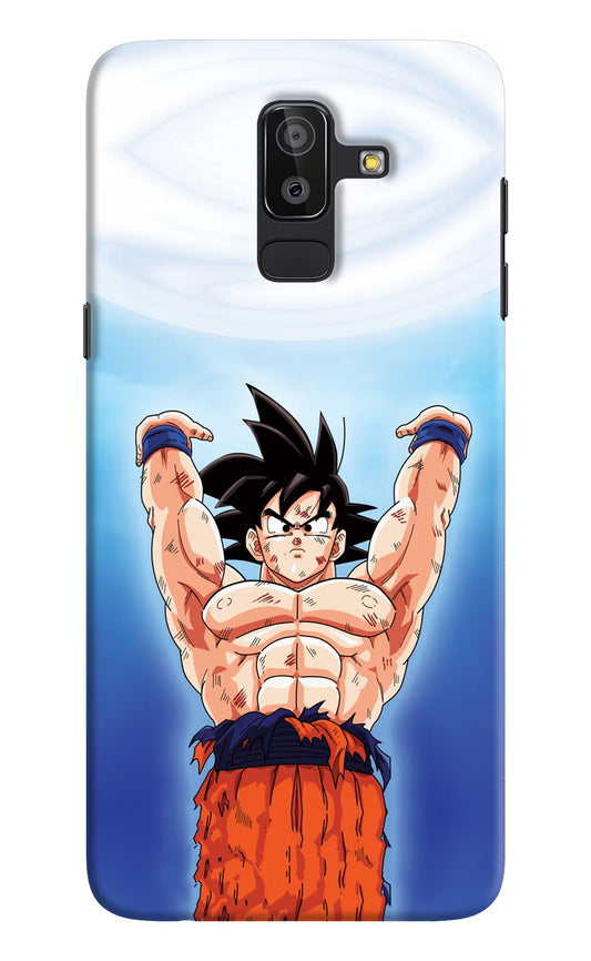 Goku Power Samsung J8 Hard Case Back Cover by Casekaro