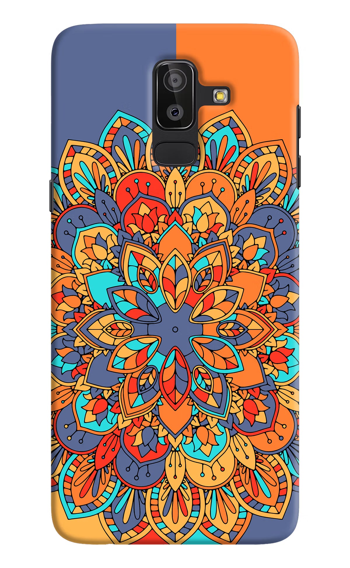 Color Mandala Samsung J8 Hard Case Back Cover by Casekaro