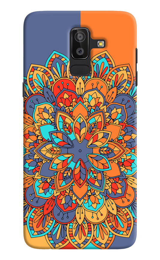Color Mandala Samsung J8 Hard Case Back Cover by Casekaro