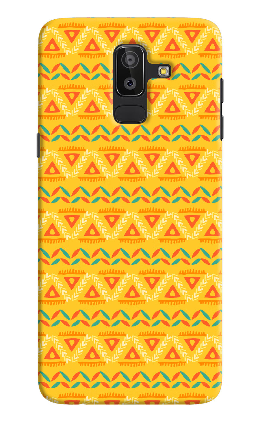 Tribal Pattern Samsung J8 Back Cover, Hard case