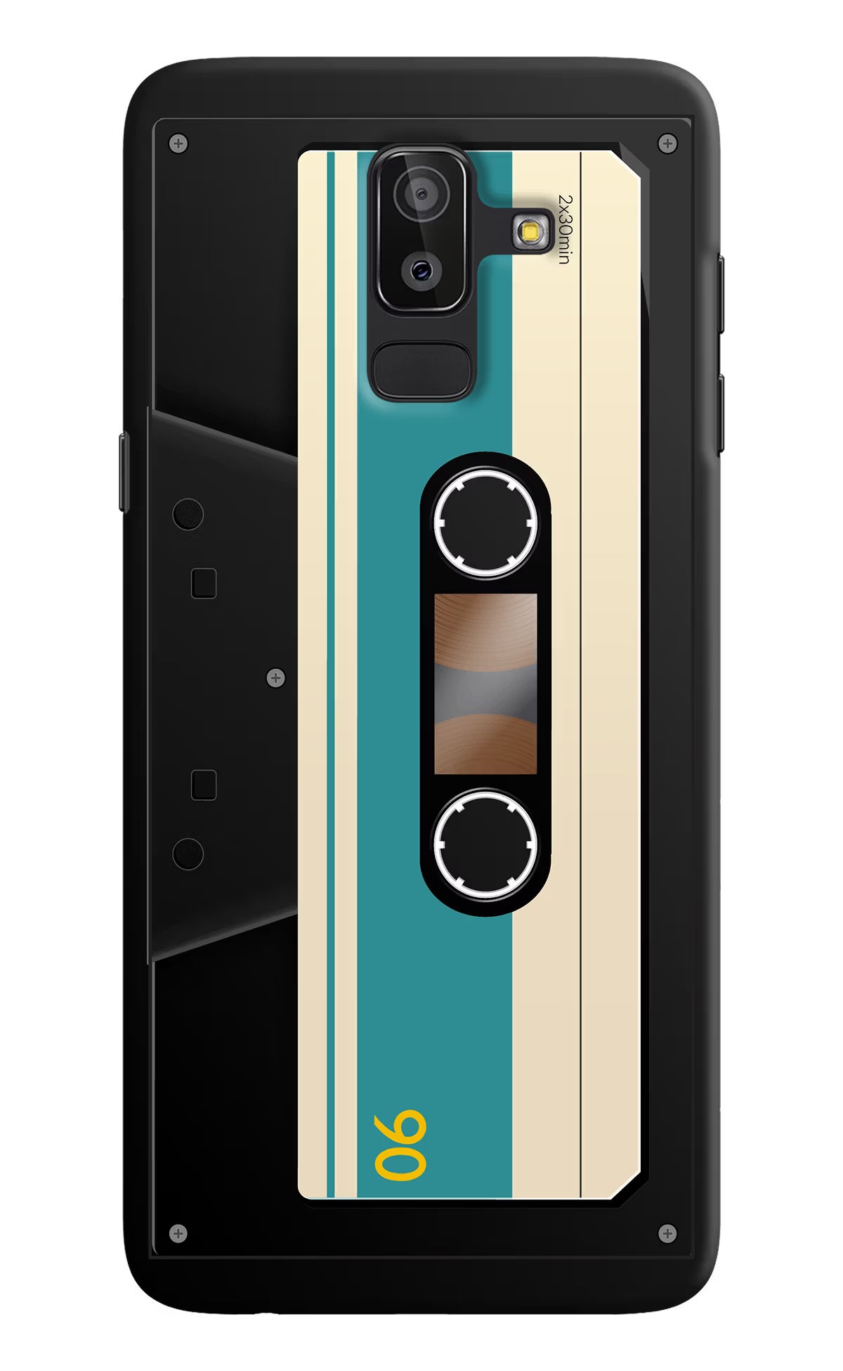 Cassette Samsung J8 Hard Case Back Cover by Casekaro