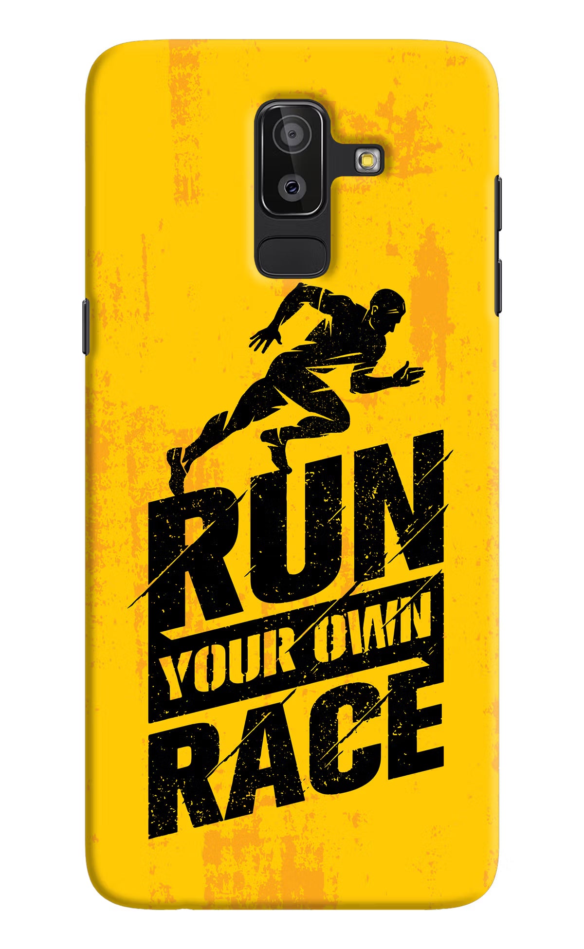 Run Your Own Race Samsung J8 Hard Case Back Cover by Casekaro