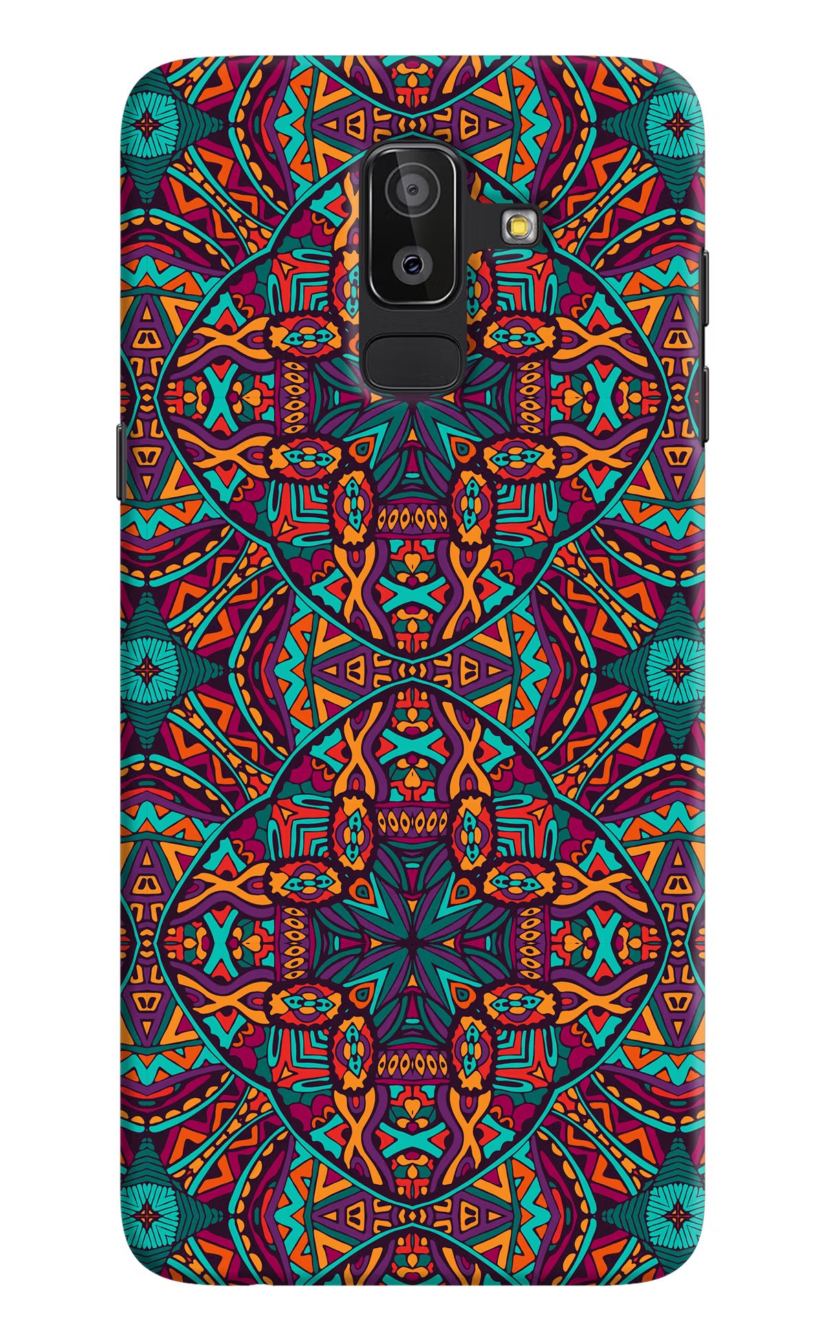 Colour Mandala Samsung J8 Hard Case Back Cover by Casekaro
