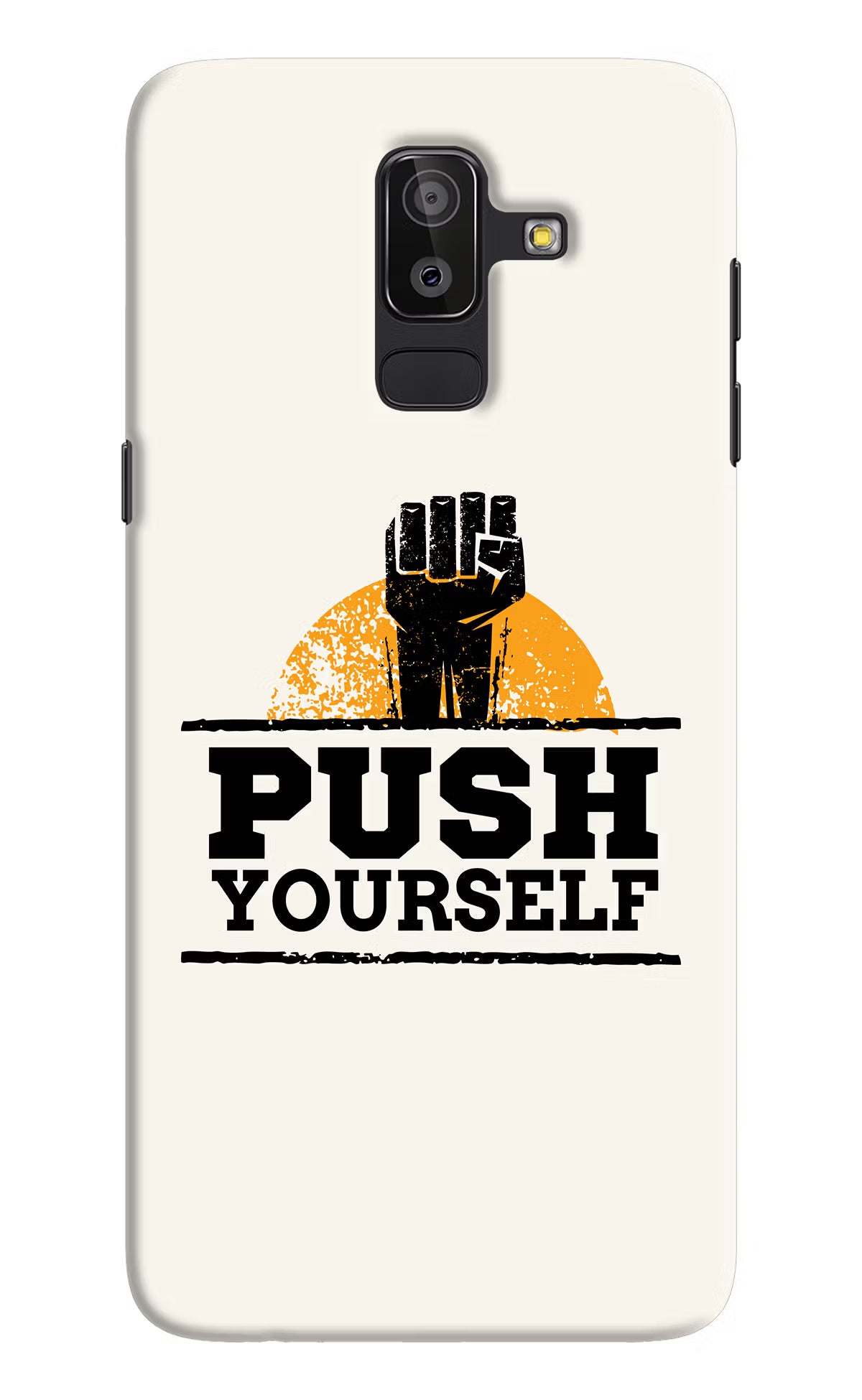 Push Yourself Samsung J8 Hard Case Back Cover by Casekaro