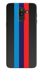 BMW Stripes Pattern Samsung J8 Hard Case Back Cover by Casekaro