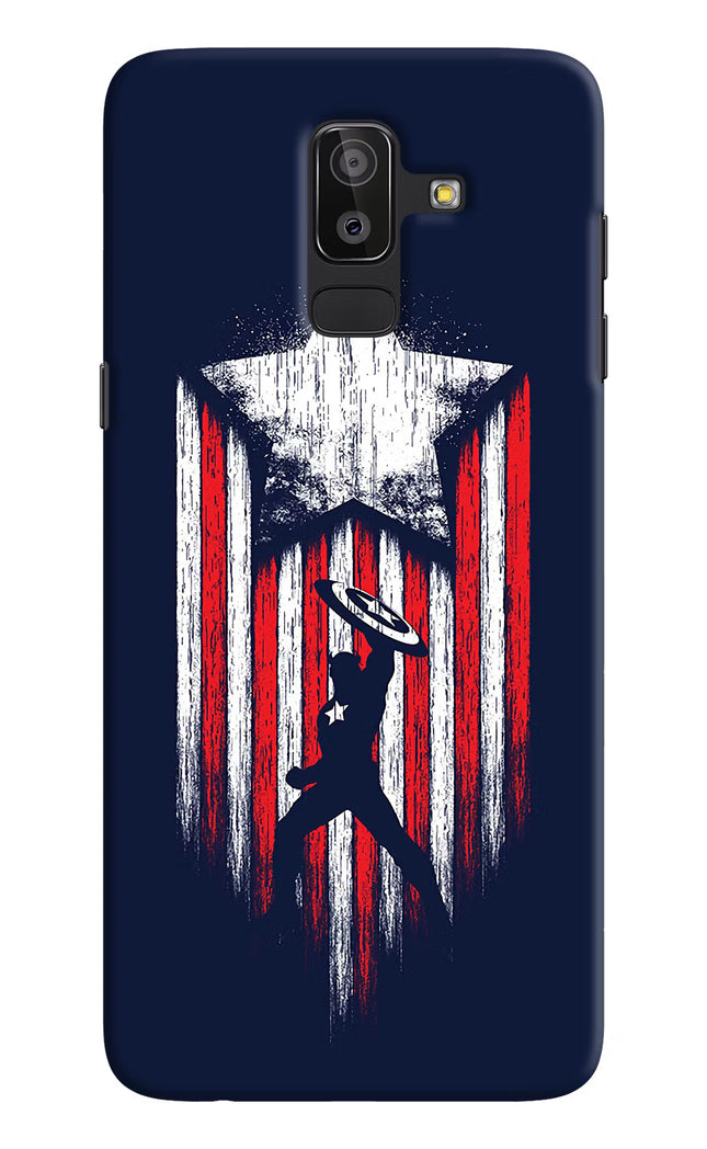 Captain America Marvel Art Samsung J8 Hard Case Back Cover by Casekaro