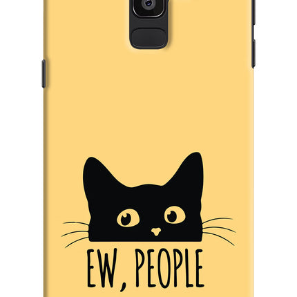 Ew People Catitude Samsung J8 Hard Case Back Cover by Casekaro