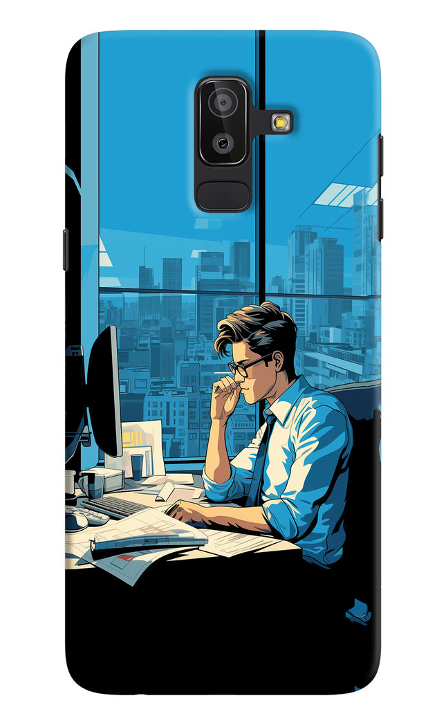 Focused Hustler (AI Generated) Samsung J8 Hard Case Back Cover by Casekaro