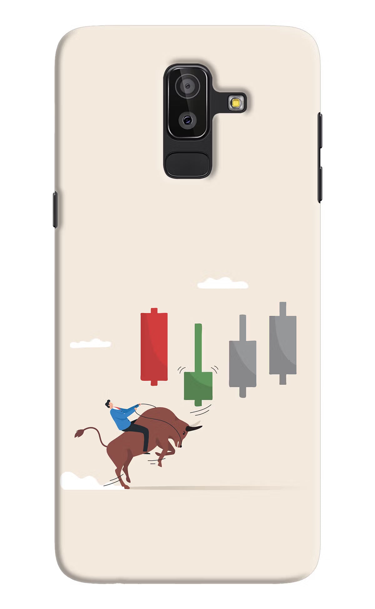 Bull Trading Momentum Samsung J8 Hard Case Back Cover by Casekaro