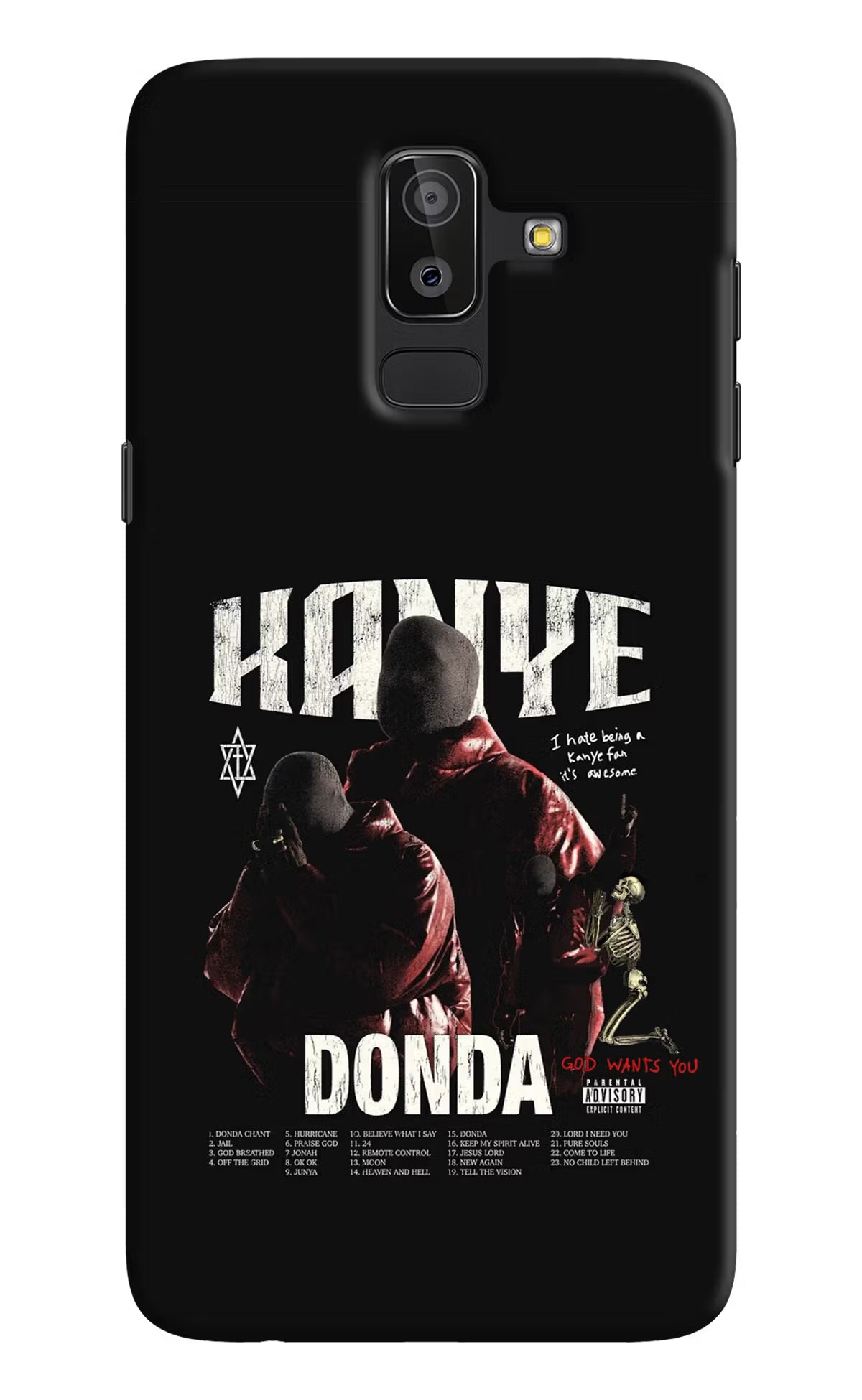 Donda Kanye West Samsung J8 Hard Case Back Cover by Casekaro