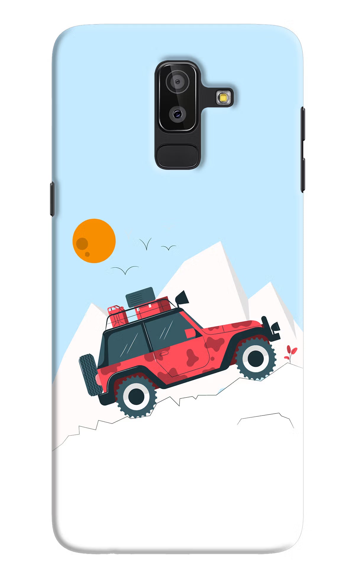 Mountain Trail Beast Samsung J8 Hard Case Back Cover by Casekaro