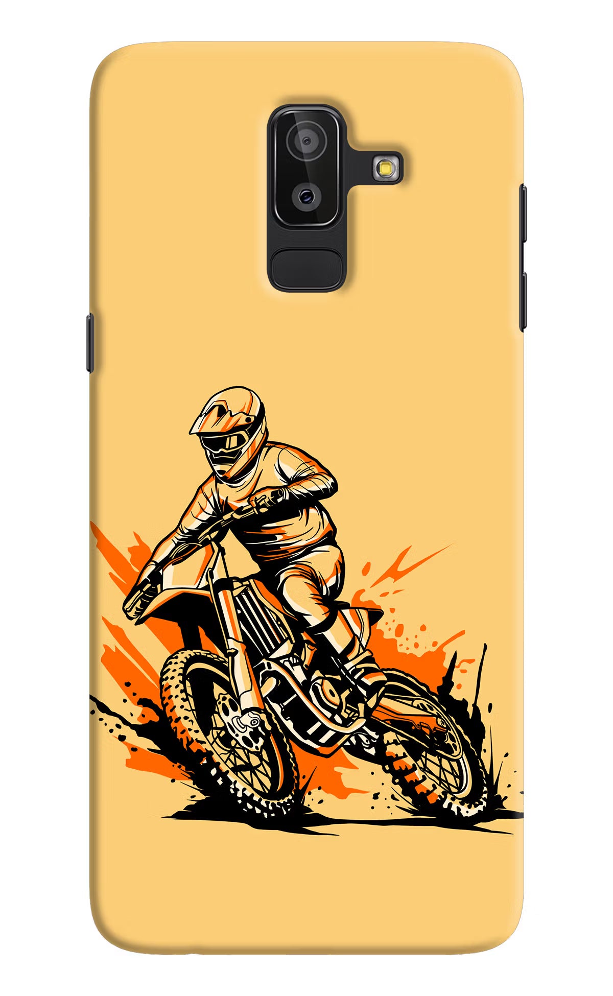 Off-Road Fury Samsung J8 Hard Case Back Cover by Casekaro