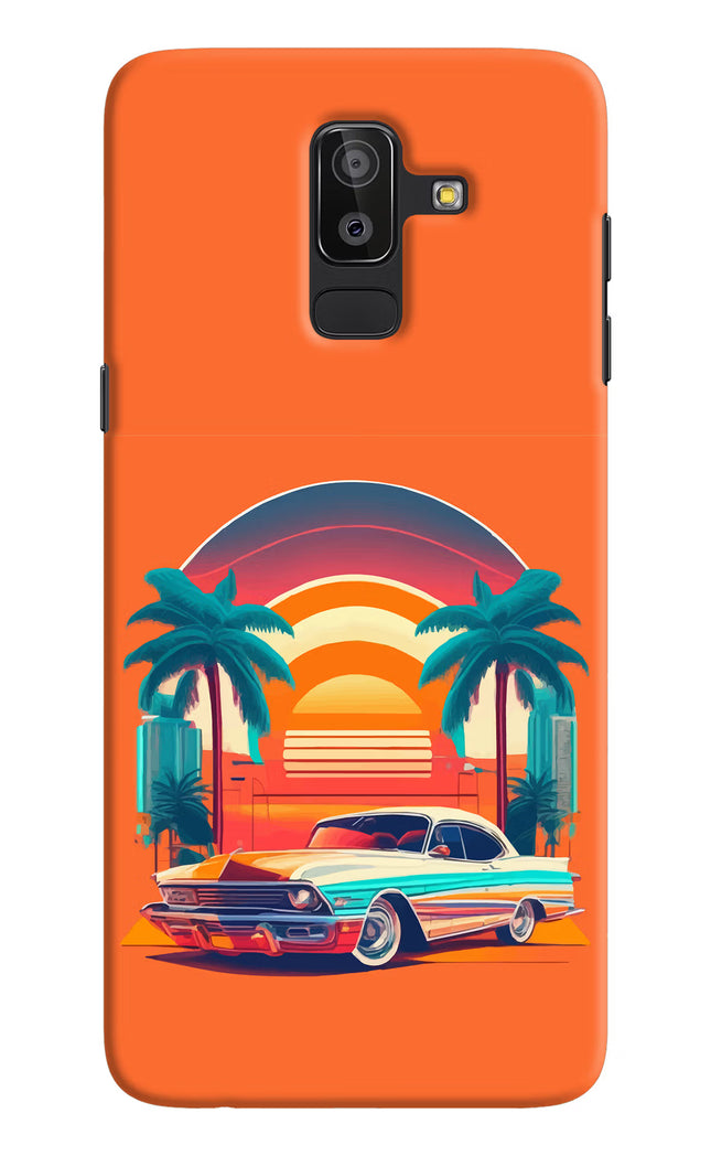 Palm Drive 80s Samsung J8 Hard Case Back Cover by Casekaro