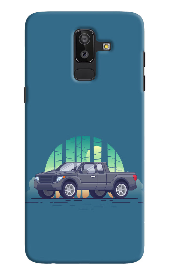 Retro Garage Vibe Samsung J8 Hard Case Back Cover by Casekaro