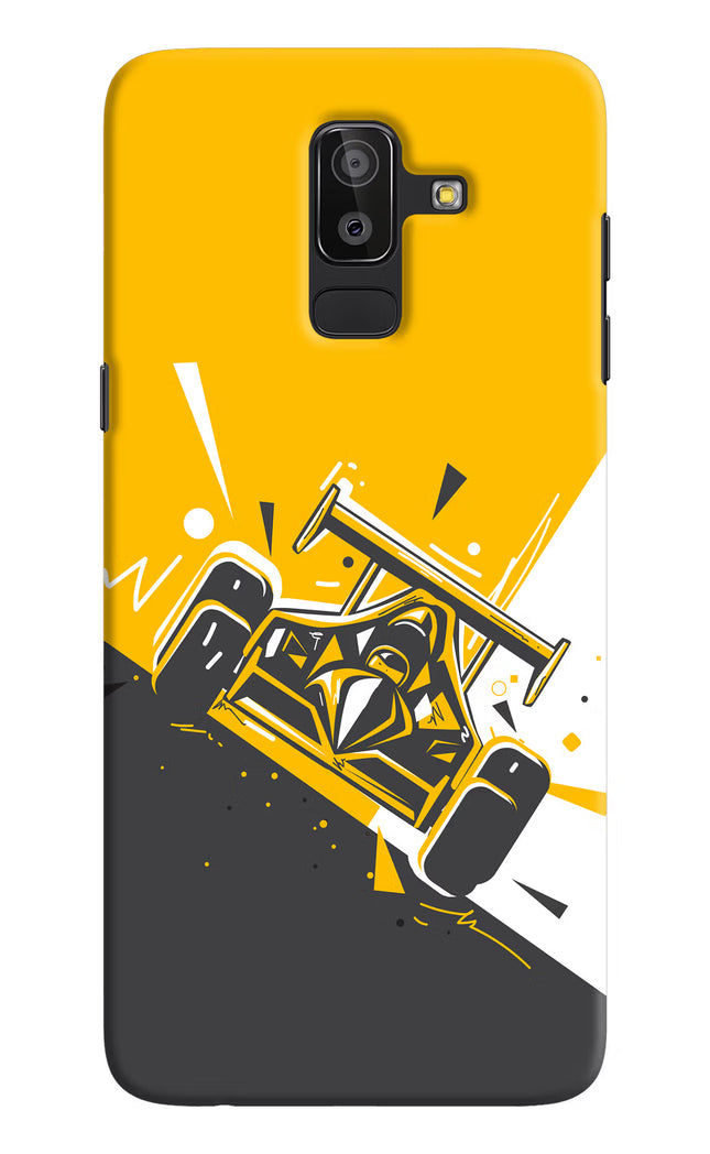 Track King Samsung J8 Hard Case Back Cover by Casekaro