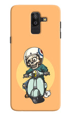 Undead Biker Samsung J8 Hard Case Back Cover by Casekaro