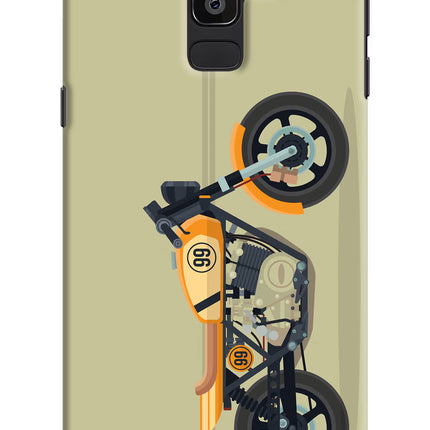 Vertical Speedster Samsung J8 Hard Case Back Cover by Casekaro