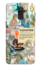 Aquarius Zodiac Samsung J8 Hard Case Back Cover by Casekaro