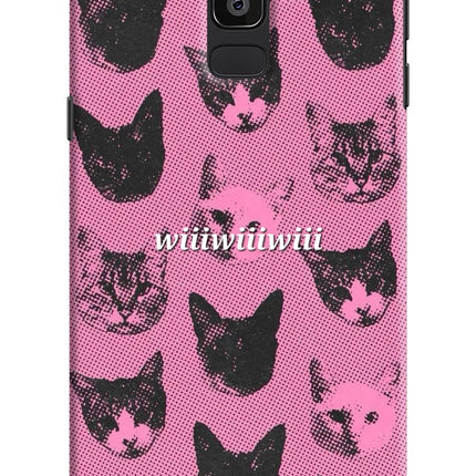 Pink Cats Samsung J8 Hard Case Back Cover by Casekaro