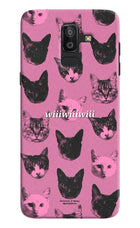 Pink Cats Samsung J8 Hard Case Back Cover by Casekaro