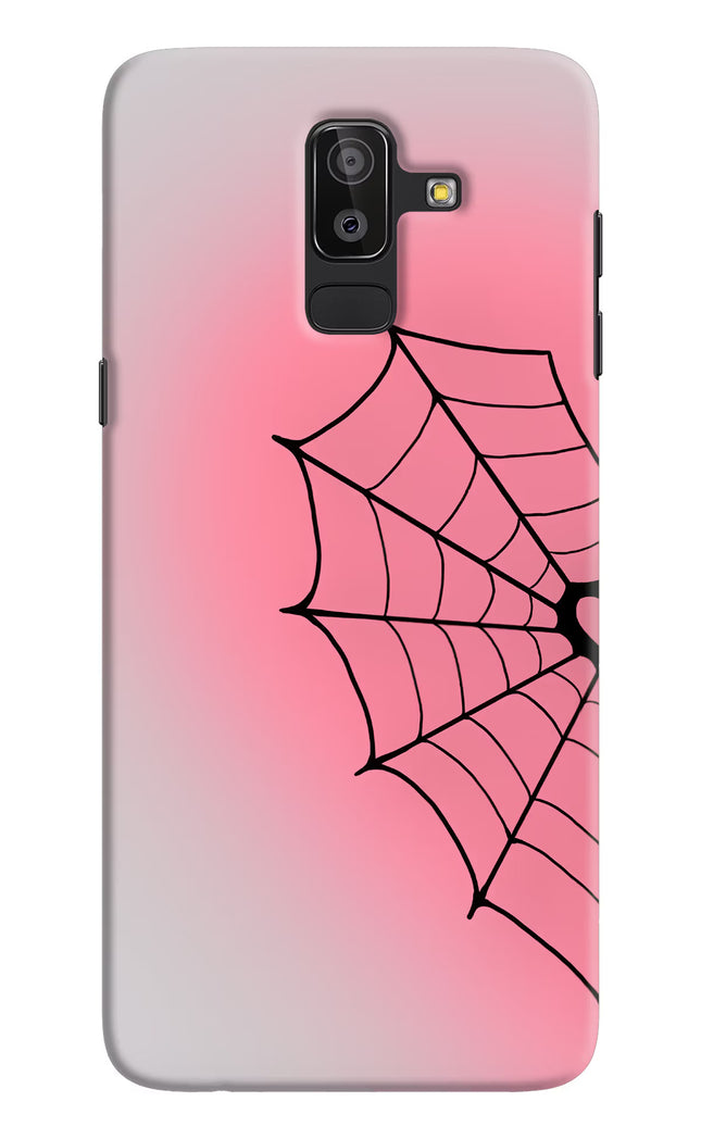 Pink Web Samsung J8 Hard Case Back Cover by Casekaro