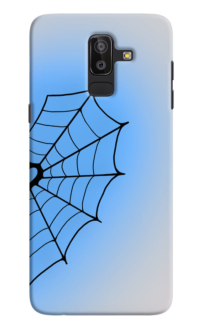 Blue Web Samsung J8 Hard Case Back Cover by Casekaro