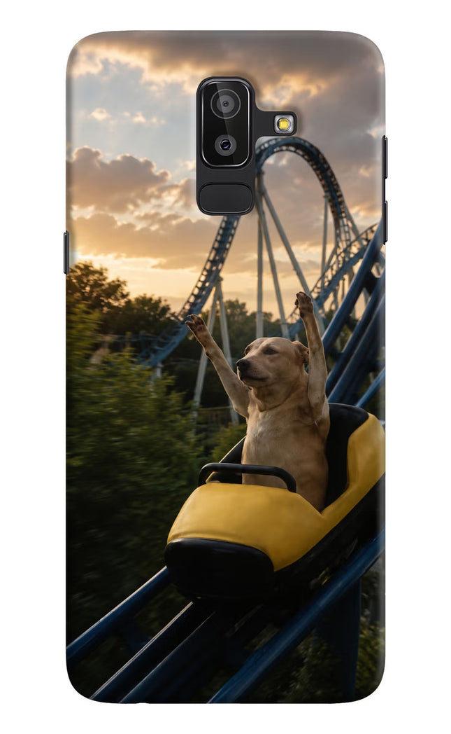 Rollercoaster Dog Samsung J8 Hard Case Back Cover by Casekaro