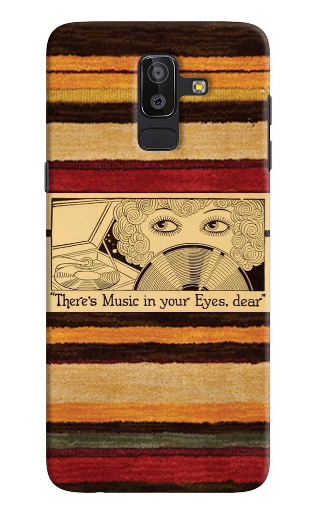 Vinyl Stripes Samsung J8 Hard Case Back Cover by Casekaro