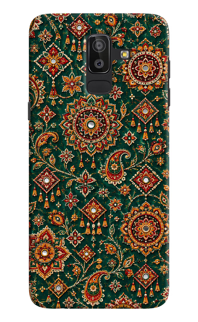 Green Pataka Samsung J8 Hard Case Back Cover by Casekaro