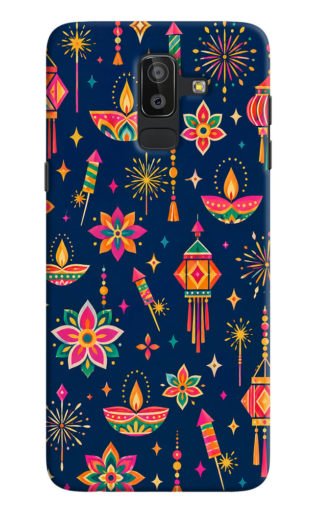 Festive Pop Samsung J8 Hard Case Back Cover by Casekaro