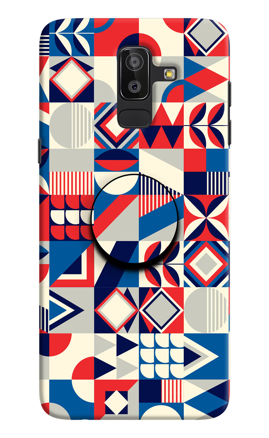 Colorful Pattern Samsung J8 Pop Case, Hard case