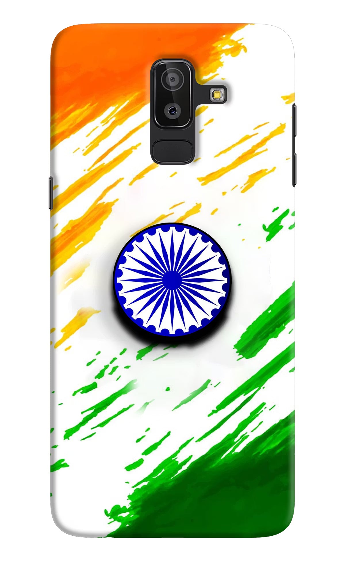 Indian Flag Ashoka Chakra Samsung J8 Pop Case by Casekaro