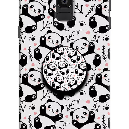 Cute Panda Samsung J8 Pop Case by Casekaro