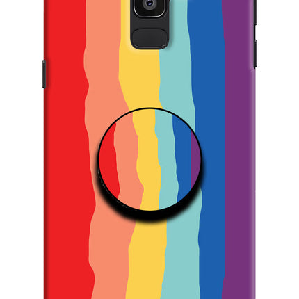 Rainbow Samsung J8 Pop Case by Casekaro