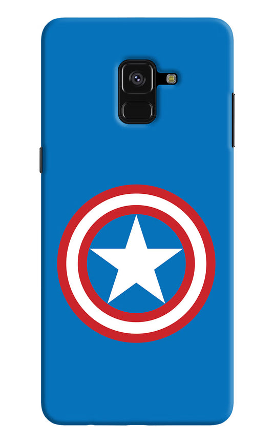 Captain America Logo Samsung A8 plus Hard Case Back Cover by Casekaro